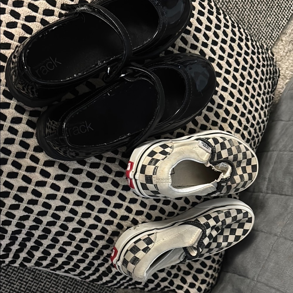 Nordstrom Black Patent Kids Dress Shoes